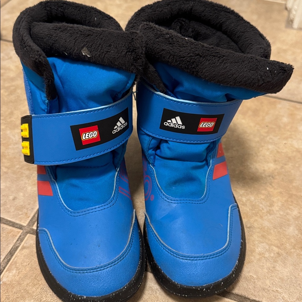 adidas Kids Blue Boots with LEGO Accents